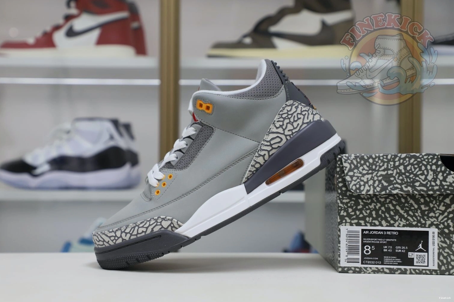 Jordan 3 grey